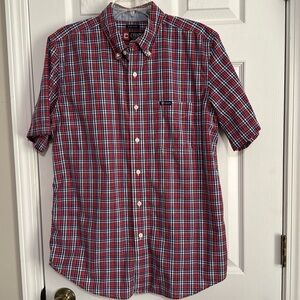 Chaps Men’s Easy Care Short Sleeve Button Down shirt - Size M